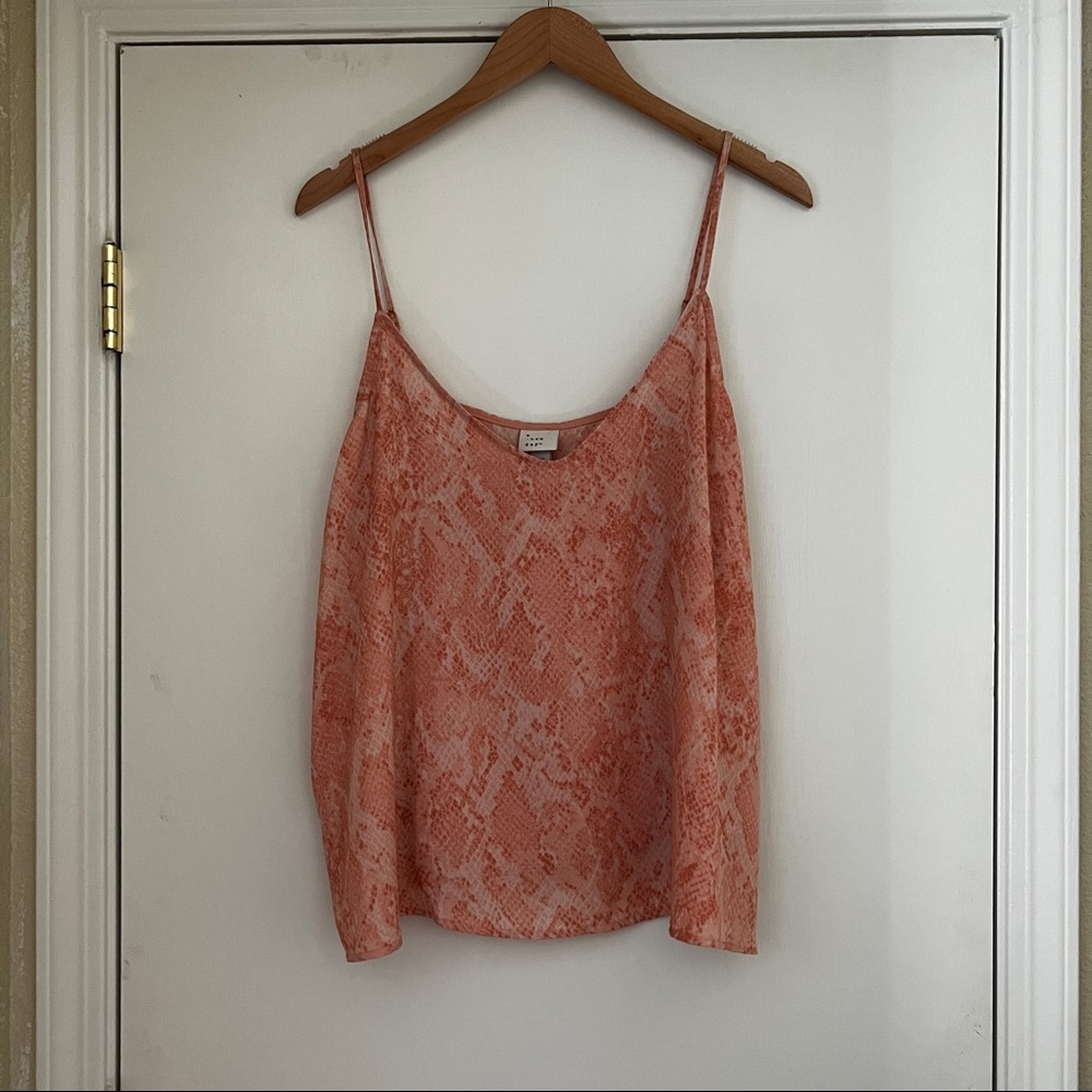 Pink strap tank